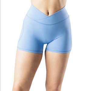 Alphalete Surface Power Short (criss cross front biker shorts)!